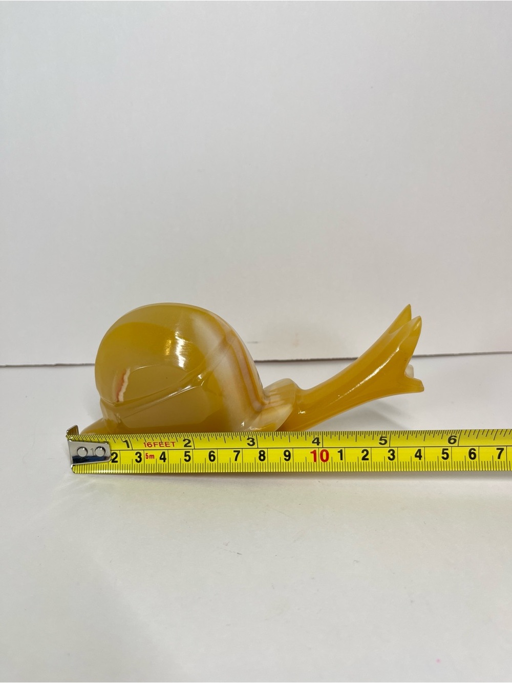 Vtg Carved Onyx Marble Stone Snail Figure Figurine Slug MCM Whimsical Folk Art - Picture 8 of 14